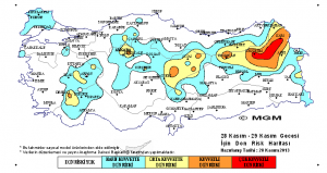 Türkiye Soğuk hava haritası
